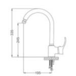 GMS Мијалник Батерија Медитеран Бело Злато AKD302