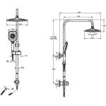 Artema Ls20 Joy 3S Роботски душ комплет, пршиње, врвен душ сет A45787