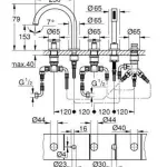 5 дупки вградени када батерии (ГРУПА ЗА МОНТАЖ НА ПЛОЧА) - 29408al0