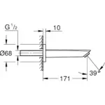 Eurosmart Излезна дупка Мат Црна - 134482433