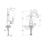 Коренски кругла плавање апарат A4275436 со вртен цевен - мат црн