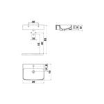 Creavit Pride Подесен Умивалник 60 цм Бел PD060-00CB00E-0000
