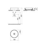Creavit Ултра Плотно Монтирана Чинија Лавабо 40 цм Бела UL140-00CB00E-0000