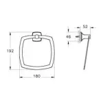 Витра База 400 Мат Црна Прстен Качава А4412036