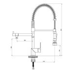 GPD Индустриски Батериски Сифон за Куќа со Двоен Излез Atros MEE65