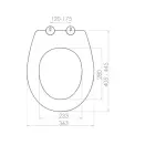 Nkp Slim Smart Термопласт Капак за тоалет со бавно затворање 0302