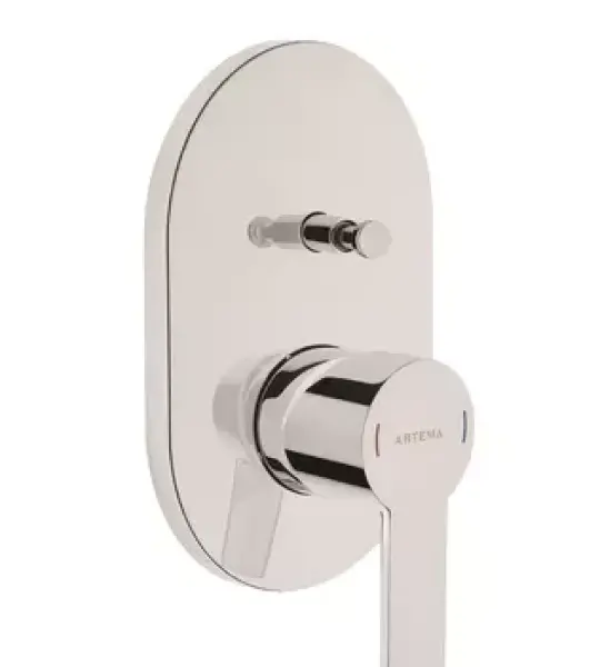 Artema A42536 Fold S вграден санитарен батериски чешалец со покривач за зид.