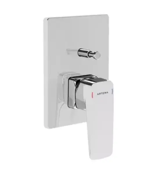 Artema Root Square A42752 Вграден купатилски смесувач, површински монтирање, хром