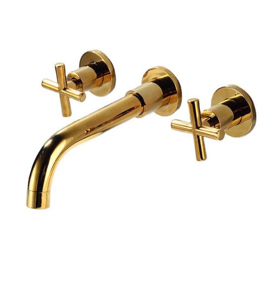 Fause Вградна Ѕидна Батерија за Лавабо Златна Gold KDA102-G