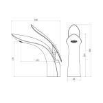 Fause Лавабо Слушалка Лист KLB103