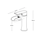Фаузе Лавабо Слово Славина Црна KLB112-B