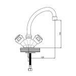 GPD Една Тело Лебед Славина за Мијалник Rios KLB30
