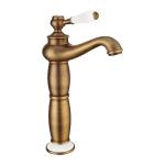 Fause Високо Чаша Рустик Лавабо Батерија Винтиџ Антик KSL100-A