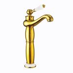 Фаузе Високо Чаша Рустик Лавабо Слушалка Винтиџ Златен KSL100-G