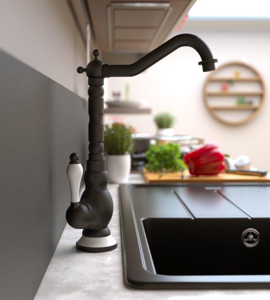 Fause Rustik Евија Батерија Винтиџ Црна KTE100-B