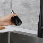 Fause Спирална Мијалничка Батерија Pull Down 3 Функции Црна KTE125-B