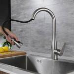 Fause Спирална Мијалник Батерија Pull Down 3 Функции Четка Никел KTE125-BR