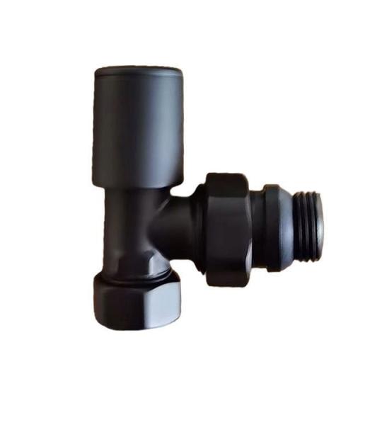 Fause Радијаторска вентил за пешкир Боцна тип 1/2'' Црна KVN101-B