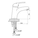 Лавабо чешмата Адрио MLB120