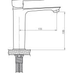 GPD Поточен чесалник за умивалник Provido MLB155