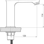 Краток лавабо батерија Provido Gold MLB156-A
