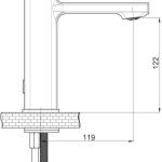 GPD Мијалник Батерија Pedra Црна MLB160-S