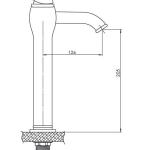 GPD врвен лавабо батерија Tauro MSL150