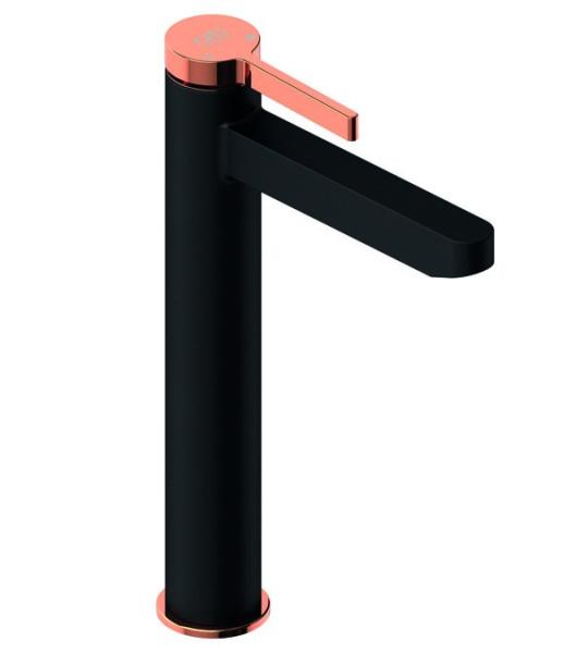 GPD врз маса умивалник смесувач Gildo црна роза MSL165-S-R