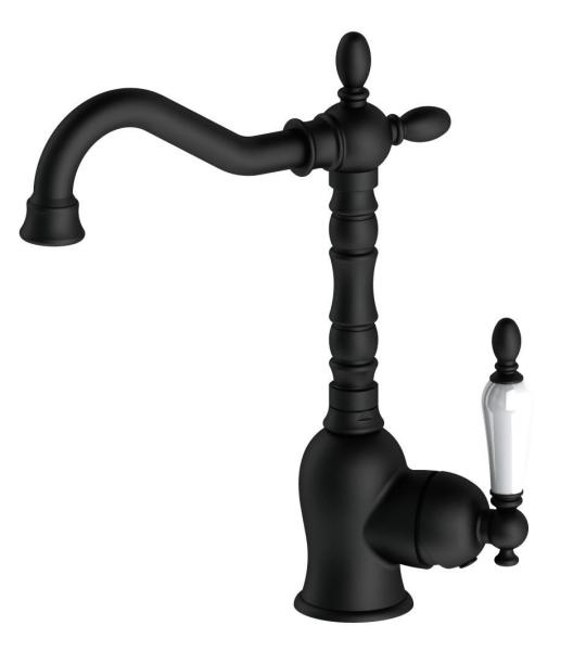 GPD Едноделна Чешма за Мијалник Ретро Црна MTL180-S