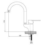 GPD Едноделен мивачки сифон Atros MTL65