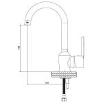 GPD Едноделен лавабо батерија Felis MTL75