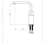 GPD Едноделен лавабо батериски чес Ritmo MTL85