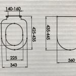 Nkp Инци Полека Затворајќи Со Софт Клозе Амортизер Клозет Капак 0336
