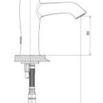 Лавабо батерија Felis MLB75