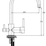 GPD Чешма за Мијалник со Излез за Прочистена Вода MAR70