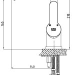 GPD Единствениот тело на умивалникот батерија Нова MTL35