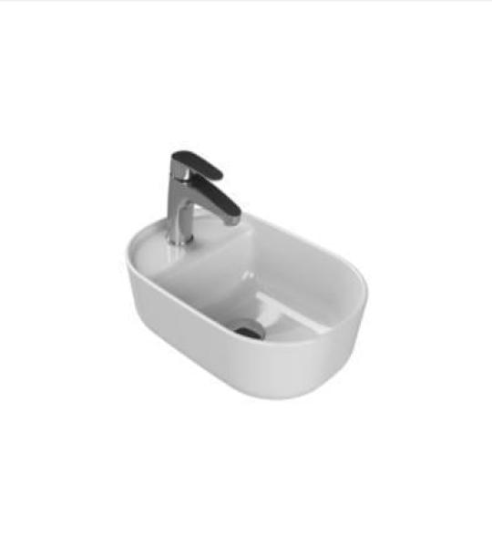 Туркоаз Аква плочеста умивалник за плоча 42x28см.