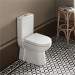 Туркуаз Бела Нула вграден унит за тоалет, резервоар, внатрешен дел и капак од перли.