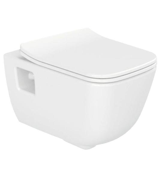 Turkuaz Cerastyle Aqua Rimless Каналес Асма Клозет и Дуру ПП Слим Ланго Капак.