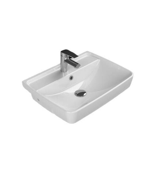 Turkuaz Cerastyle Duru Полу-плотен умивалник за мивање 56x43 см.