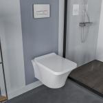 Turkuaz CeraStyle Ibiza Rimless Висечки Тоалет и Ibiza UF Slim Споро Затворање Капак