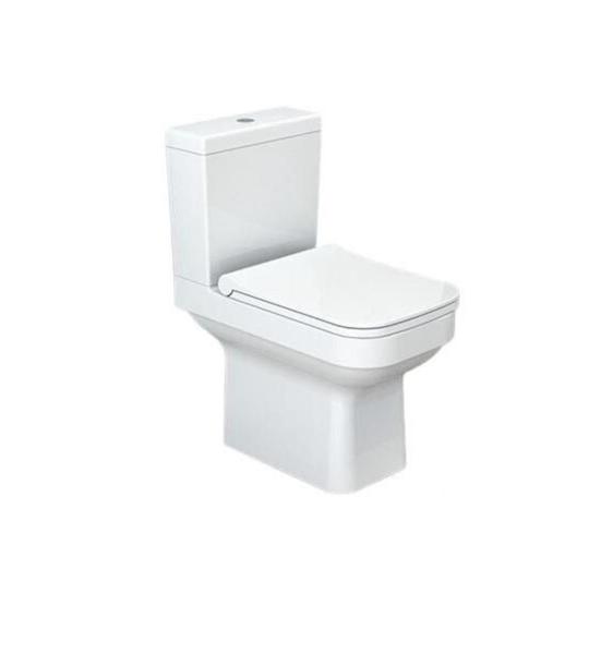 Turkuaz Cerastyle Noura тоалет, Лила внатрешен дел, Ноура Слим УФ капак.