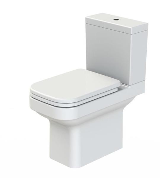 Туркоазен Керастајл Ноура тоалет, резервоар, внатрешно опремање и спор капак.