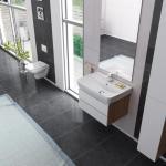 Чиста висечка тоалетна школка и чист капак од тенок ПП софт кој се затвора споро