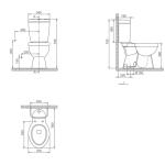Туркоазно лилаво казанче (оддолу), резервоар, внатрешно опремање и Nkp Средоземен капак