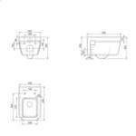 Туркоаз Ноура Римлес Бел Каналес Асма Клозет и Усни Капак со Полаго Затварање.