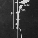Valtemo Maxima Chrome Горно Рачно Туш Систем VS-5880