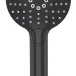 Valtemo Кругло Црно Вградено Врвно Бања Душ Сет VS-4600