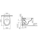 Vitra Arkitekt Висечки ВЦ и VitrA Universal 1 Nuvo Бавно Капаче
