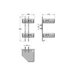 Vitra Архитекта двоен агол материјален хром A44051